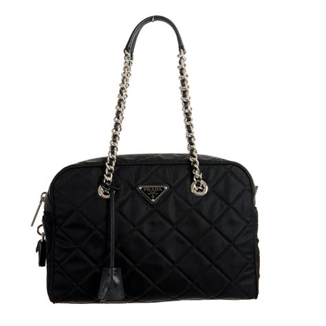 prada black and white bags|Prada leather bag women black.